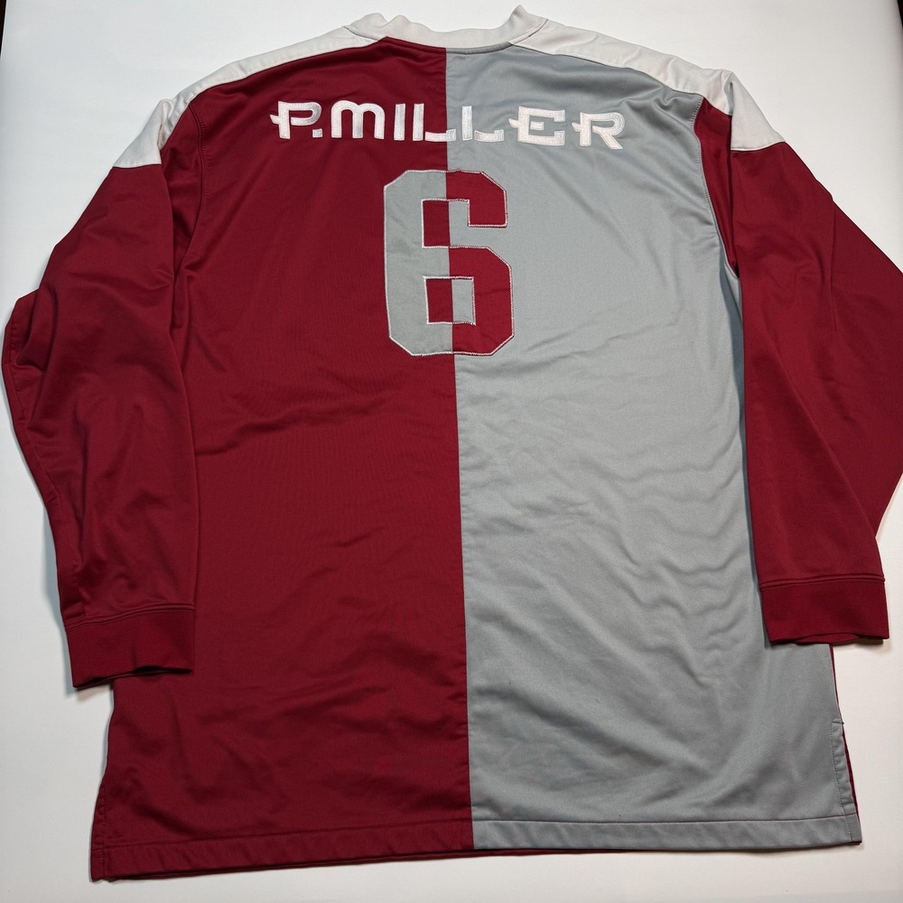 Vintage P. Miller Jersey Mens 3XL Red 6 Football 1989 Stitched Y2K Master P - Picture 2 of 7